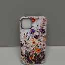 Jusy Compatible with MagSafe Flower Case for iPhone 14 Plus, Aesthetic Stained Glass Floral Magnetic Phone Case, Soft TPU and Hard PC Protective Cover for Women Girls (Shiny) - Bouquet