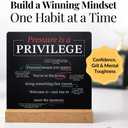 Athlete Mindset & Motivation Cards – 52 Winning Habits for Confidence & Mental Toughness – For Athletes, Coaches & Parents – Includes Wooden Display Stand, Gift for Athletes & Coaches