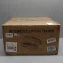 Under Desk Elliptical Machine, Electric Elliptical Leg Exerciser for Seniors with 12 Adjustable, Portable Quiet Elliptical Exercise Machine, Seated Pedal Exerciser with Remote Control (Orange)