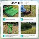 PPOLB Electric Poultry Fence Netting - 164'L x 47.5" H, Portable Movable Nets Mesh for Chickens, Ducks, Geese, Rabbits, Electric Fencing for Backyards, Homesteaders, Farms Ranches, and Gardens
