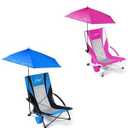 FAIR WIND 2 Pack Beach Chairs with 360° Umbrella for Adults, 300LBS Heavy Duty Anti-Sink Sand Chair, Portable Backpack Seating for Coastal Vacations, Outdoor Concerts & Sports