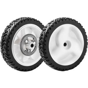 105-3036 Rear Drive Wheel Assembly 105-3024 105-3025 for Toro 22" Recycler Lawn Mower Gear Rear Wheels 20041 20066 20017 20068 20073 Recycler Self-Propelled Push Mower 8 Inch, 2 Pack