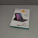 Logitech iPad (7th, 8th and 9th Generation) Keyboard Case | Slim Folio with Integrated Wireless Keyboard (Graphite), 7.3" x 10.1" x 0.9"