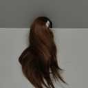 Ponytail Extension,Hair Extension Ponytail 20" Long Claw Hair Extension Synthetic Wavy Straight Hairpieces Ponytail Clip in Ponytail Wig Daily Fluffy Pony Tail for Women(Light Golden Brown)