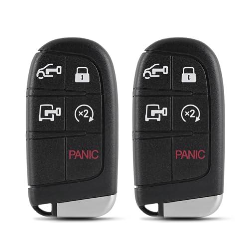 GZXNKEY Smart Key Fob Keyless Entry Remote Replacement for Ram ProMaster 1500 2500 3500 2022 2023 2024 2025 M3N-40821302 7FF25LXHAB 4Achip 2PCS