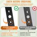 Mower Blade 19.21" Replacement for Ryobi 682162001 635373001 AC04020, Compatible with Ryobi 40V 20-Inch Deck Mowers RY401011 RY401012 RY40108 RY40109, Circle Center Hole 1 Pack