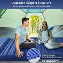 Elegear CumbreX Double Sleeping Pad for Camping, 4.7" Ultra-Thick Inflatable Camping Sleeping Pad 2 Person with Built-in Foot Pump, Portable Camping Sleeping Mat for Backpacking Hiking Tent, Full