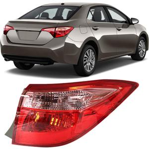 Silscvtt Passenger Side Outer Tail Light Replacement for Toyota Corolla 2017 Tail Lamp Right Side 8155002B00 TO2805130