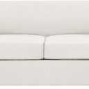 H.VERSAILTEX 3 Piece Stretch Sofa Covers for 2 Cushion Sofa Couch Covers for Living Room Sofa (Base Cover Plus 2 Seat Cushion Covers) Thicker Jacquard Fabric (Large Sofa, Porcelain White)