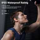 Bone Conduction HeadphonesOpen-EarBluetooth 5.4IPX5 Waterproof10-Hour Battery LifeLightweight Wireless Sports EarphonesSweatproof Headset for RunningCyclingHikingGym Fitness
