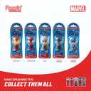 Brush Buddies Marvel Captain America Kids Toothbrush Soft Rounded Bristles Poppin' Fun Superhero Toothbrush Cover Easy Grip Handle Gentle Cleaning for Toddlers & Kids Ages 2+ Travel Friendly Oral Care