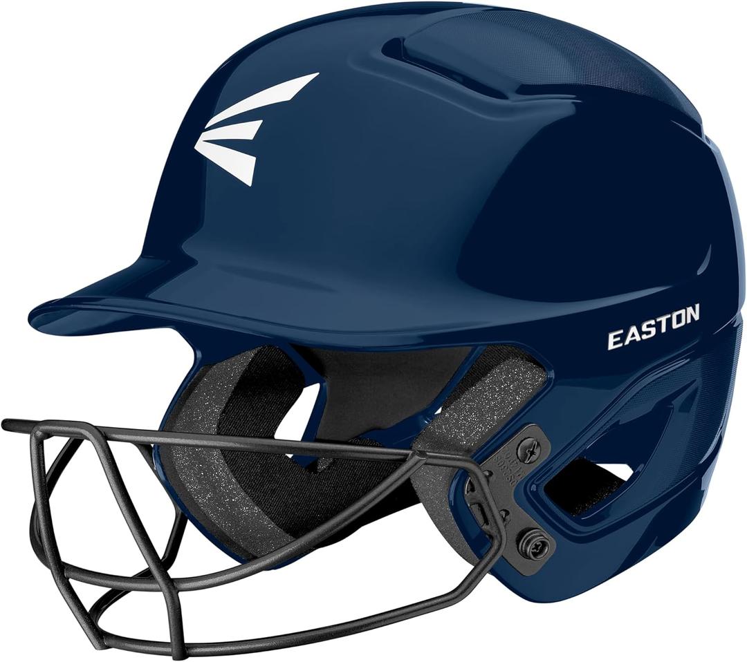 Easton | Alpha 3.0 Batting Helmet with Facemask | T-Ball/Baseball/Softball | Multiple Sizes/Colors (T-Ball/Small (6 1/4" - 6 7/8"), Navy)
