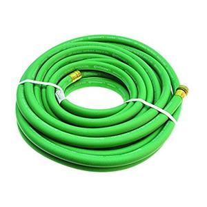 Continental Pathfinder Green EPDM Rubber Garden Hose, 5/8" ID x 50' Length Reel, 100 PSI Max Working Pressure, 5/8" Male x Female Brass NPT Fittings