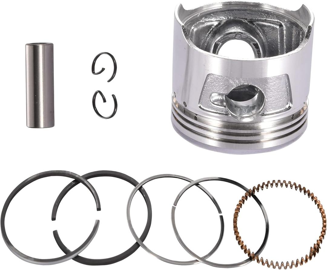 GOOFIT 47mm 4 Stroke Piston Ring Kit for 70cc Horizontal Engine ATV Scooter