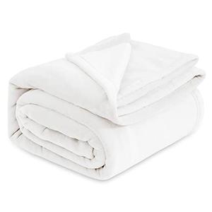 Bedsure Fleece Blankets King Size White - Bed Blanket Soft Lightweight Plush Cozy Fuzzy Luxury Microfiber, 108x90 inches