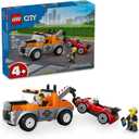 LEGO City Tow Truck and Sports Car Repair Building Toy - Pretend Play Toys for Preschool Kids, Boys & Girls, Ages 4+ - Gift for Birthdays - 60435