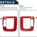 ABS Gear Shift Knob Button Cover for Subaru Impreza 2012-2014 Console Gear Panel Decal Trim Sticker Interior Accessories Red