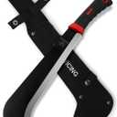 Machete, 15 Inch Gardening Machete for Outdoor and Yard Work, 3Cr13 Stainless Steel and Non-Slip Handle with Nylon Sheath