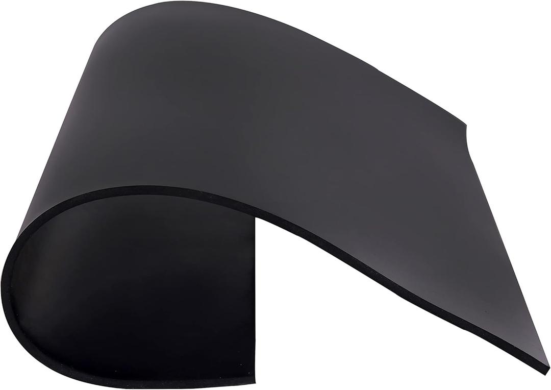 Neoprene Rubber Sheet Solid Rubber Strips Roll PadInsulation for Weather Stripping, Gasket, Shield, Costume, Seal, DIY (1/8 (.125)" Thick, 12" Wide X 12" Long)
