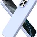 ORNARTO Compatible with iPhone 16 Pro Max Case 6.9", Slim Liquid Silicone 3 Layers Soft Gel Rubber Shockproof Protective Case with Anti-Scratch Microfiber Lining-Baby Blue