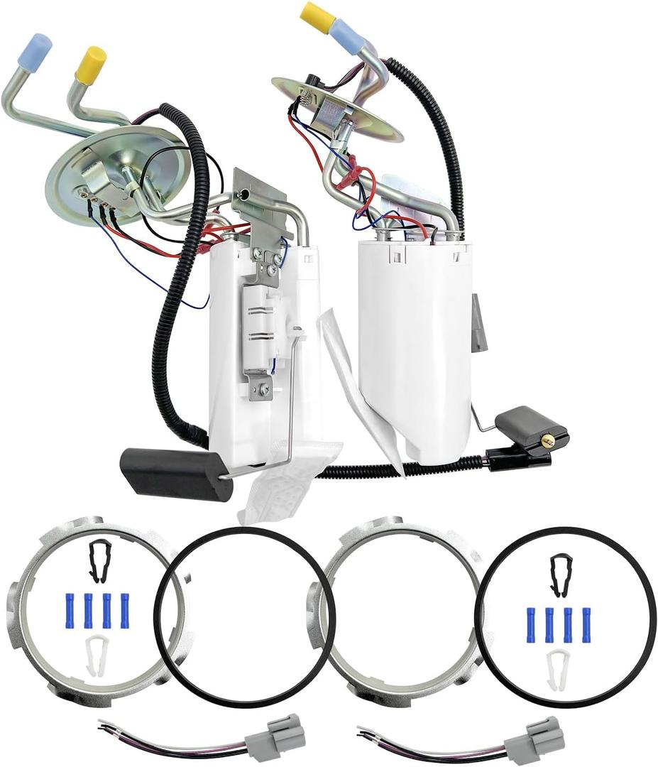 Front & Rear Fuel Pump Assembly Compatible with Ford F-150 F-250 F-350 1992 1993 1994 1995 1996 1997 SP2005H SP2007H