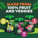 GoGo squeeZ No Sugar Added Fruit & veggieZ Applesauce and Puree Variety Pack, Jurassic Pear, Roarrrr Berry & Prehistoric Peach, 3.2 oz Pouches (Pack of 20), Fruit Snacks for Kids, Gluten Free, Nut Free, Recloseable Cap, BPA Free (EXP 01/02/27)