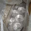 Ciaell 12 PCS Plastic Ribbed Wine Glasses - 10 OZ Plastic Square Wine Glasses with Stem - Disposable Champagne Cups for Parties & Weddings & Party (Clear)