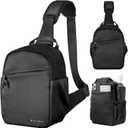 K&F Concept Small Camera Bag for Photographer, Camera Sling Crossbody bag for DSLR/SLR/Mirrorless Camera, Compact Camera Case for Men and Women, Black (5L)