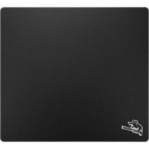 Glass Gaming Mouse Pad 320mm x 360mm FPS Game Special Tempered Glass Durable 3mm Thickness Accurately and Quickly Shoot Opponents (320mm x 360mm, Black)