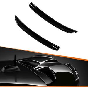 Adiil Glass Black Rear Wing Trim Spoiler Extension Lip Fins Compatible with 2014 & up Mini Cooper F55 F56 S/JCW