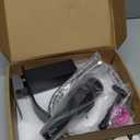 Bathroom Faucet Matte Black Modern Waterfall Bathroom Sink Faucet with Single Handle Suitable for 1 or 3 Holes,Supply Deck Plate and Hose