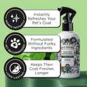 2 x Poo-Pourri Furrest Fresh Dog Deodorizing Spray, 8 Fl Oz Grooming Perfume for Dog Coat, Pet Odor Neutralizer with Essential Oils, Vet Recommended, Paraben & Sulfate-Free Fir, Amber, & Cedarwood Scent