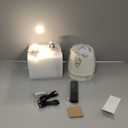 PUSU Motion Sensor Gold H9.6 inch Small Wall Sconces Set of 2, LED Cordless Rechargeable 5200mAh Battery Operated Fabric Wall Lamps with Remote, Lighting for Living Room, Bedroom, Hallway, Stairs