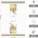 Tulip Bloom Flowers Seasonal Spring Summer Kitchen Towels,Tulip Decor Dish Towels Drying Cloth Hand Towels for Farmhouse Kitchen Bathroom,16x24 Inches Set of 2.(023)