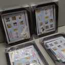 [Extra Large]Kids Art Frames 10x12.5 Inch 4 Pack Kids Artwork Flip Frame Changeable for Picture Display, Children School Drawing Projects Storage, Horizontally Vertically Wall Hanging, Front Opening (Black)