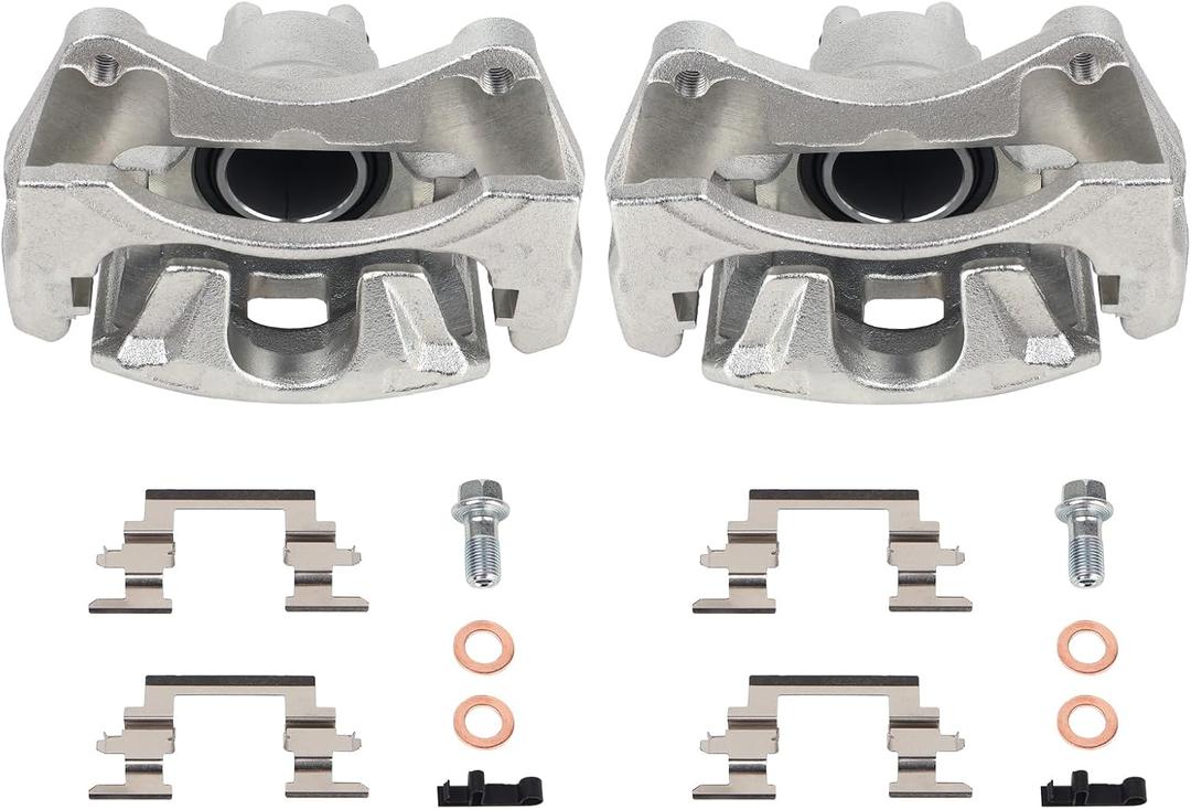 PAROD 18B5032 18B5033 Brake Caliper Fit for 2011-2014 Chrysler 200, 2007-2010 Cirrus, Chrysler Sebring, 2008-2014 Dodge Avenger, 2007-2012 Caliber, 2007-2017 Jeep Compass, Patriot Front Left and Right
