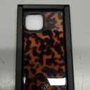 Cocomii - Rectangle Case Compatible with iPhone 15 - Compatible with MagSafe, Tortoiseshell Pattern, Animal Print, Glossy, Magnetic Phone Case for iPhone 15 6.1 inch, Black/Brown