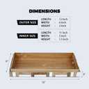 Handicrafts Home Large Decorative Storage Box with Lid Wooden Decorative Box Coffee Table Storage Box Living Room Organizer Resin Inlay Marquet Chase Collection - 12x6x2