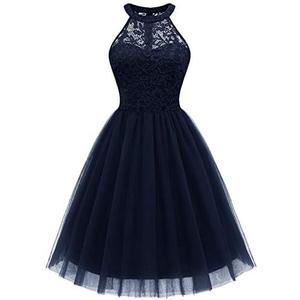 Dressystar Women's Short Halter Cocktail Party Dress Lace Tulle Homecoming Prom Gown,XL Dressystar Women's Short Halter Cocktail Party Dress Lace Tulle Homecoming Prom Gown,XL