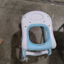 Baby Walker, 5-in-1 Baby Walkers for Boys and Girls 6-12 Months with Bouncer, Removable Footrest, Feeding Tray & Music, Foldable & Adjustable Activity Walker for 6-18 Months Toddler Infant