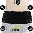 Universal One Size Waist Pack, Black, Water Resistant, Secure Pockets, Comfortable Design