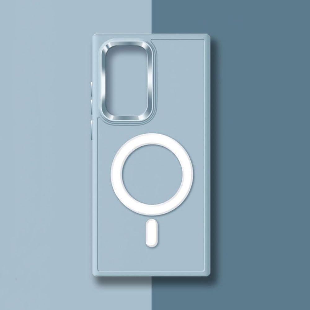 for Samsung S23 S22 S21 Plus Note 20 Ultra Magnetic Shell Silicone Phone Case for Samsung S23Plus S23Ultra Protective Cover, Color D ,for Samsung note20 Ultra