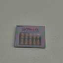 BTArtbox Short Almond Press On Nails - Aurora French Tip, Spring Glue On for Gifts, Natural Stick On in 16 Sizes - 30 Fake Nails Kit, Athena