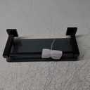 Alise Glass Shelves for Bathroom Wall, Tempered Glass Bathroom Shelf Wall Mounted, Modern Space Saving Floating Shelves 12 inch, Matte Black