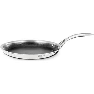 DELUXE Hybrid Nonstick Griddle Pan,12-Inch,Stay-Cool Handle,Dishwasher&Oven Safe,Induction-Ready,PFOA Free Compatible with All Cooktops Muffins - Breakfast - Daily Cooking