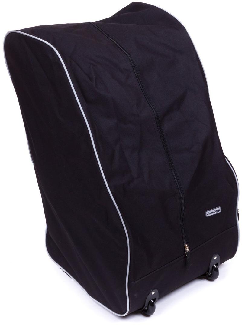 Jeep Child Car Seat Travel Bag with Wheels and Backpack Straps, Convenient Car Seat Cover for Airport Travel, Infant Carrier and Baby Carrier Travel Bag, Infant and Baby Gate Check Bag, Black