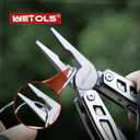 Multitool with Pocket Knife, Birthday Gifts for Men Women Mom Dad, WETOLS 21-in-1 Stainless Steel Pliers with Screwdrivers, Self-locking Multi tools with EDC Sheath, Ideal for Home, Camping, Survival
