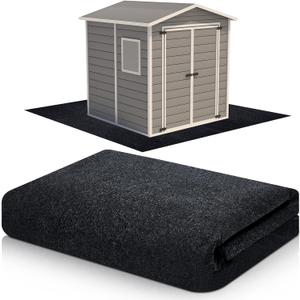 Haull Shed Floor Mat 8.2 x 8.2 ft Outdoor Waterproof Nonslip Durable Storage Sheds Protector Rug for Carport Patio Garage Garden Spring Summer Outdoor, Storage Shed Not Included