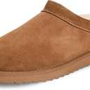 Womens Micro Slippers Low-top Slip on Mini Boot FashionFor Fleece Lined Suede Comfy Short Ankle Boots (8, Brown)