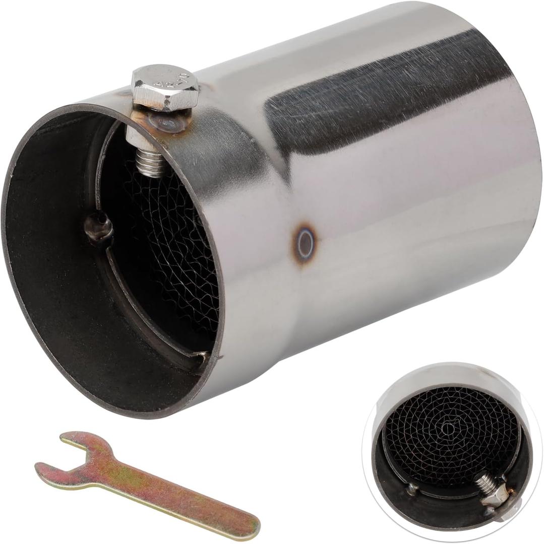 VG Motorcycle Universal DB killer 51mm 2", Removable Exhaust Baffle Slip-On Mufflers Reduces Exhaust Noise While Maintaining Engine Performance Fit Harley and Most Aftermarket Pipes (Style C)